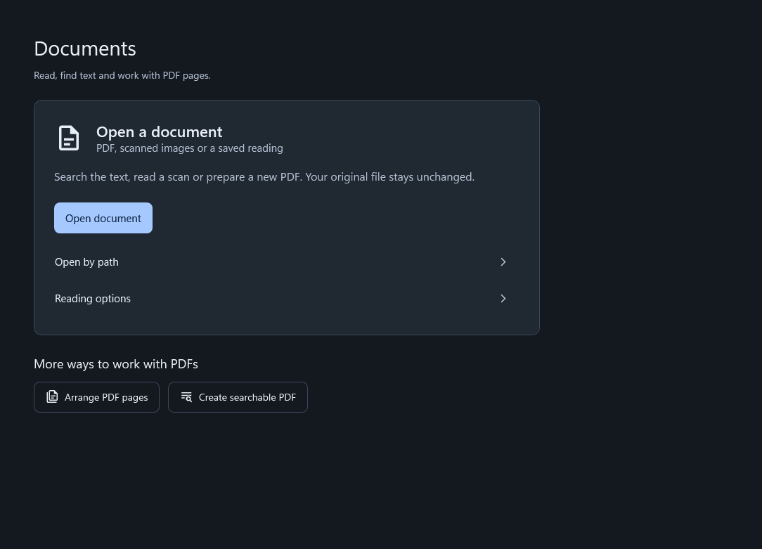 The Documents workspace in WhimRoom, rendered from the Windows application